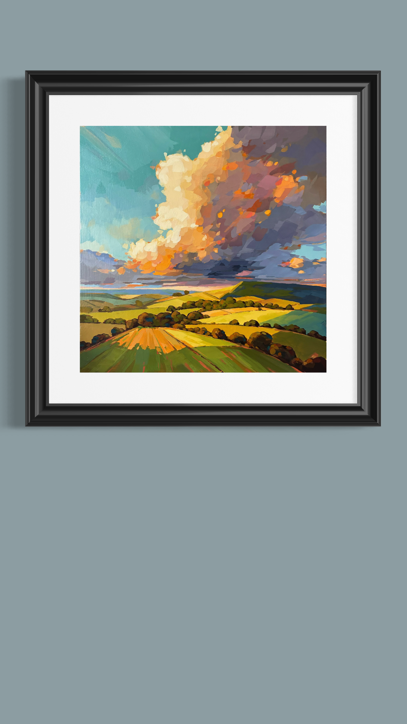Harvest Light - Contemporary British Landscape Fine Art Print