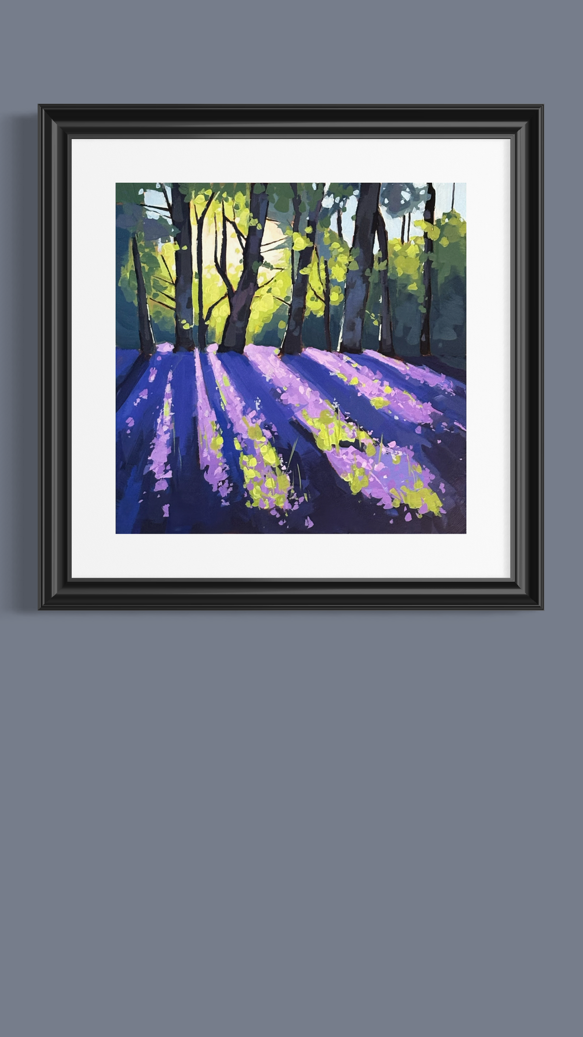 Bluebell Enchantment - Contemporary British Landscape Fine Art Print