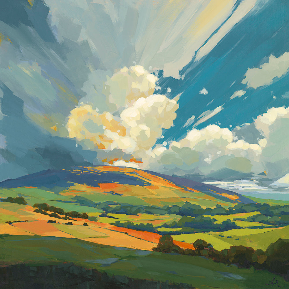 Golden Drift Of Day - Contemporary British Landscape Fine Art Print