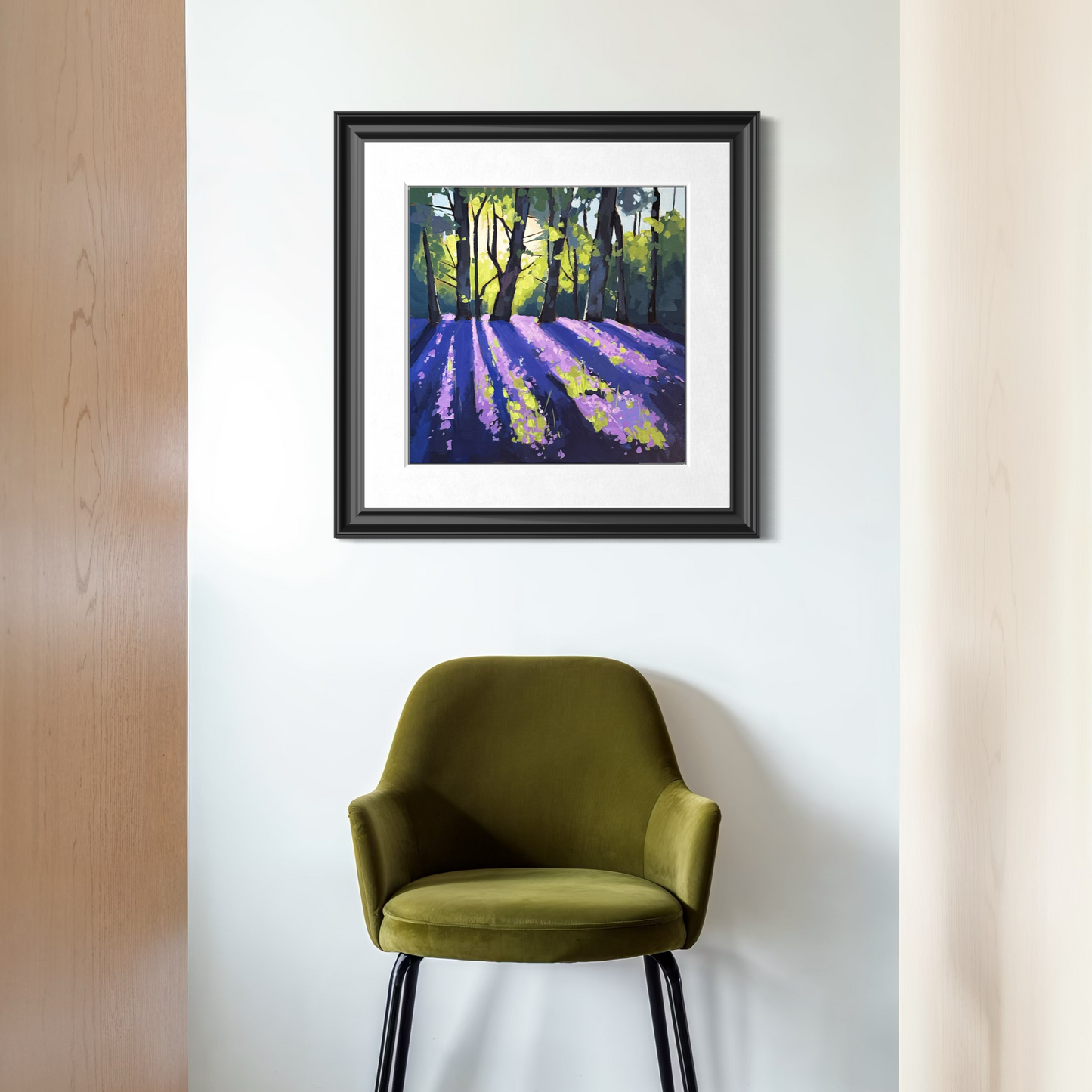 Bluebell Enchantment - Contemporary British Landscape Fine Art Print