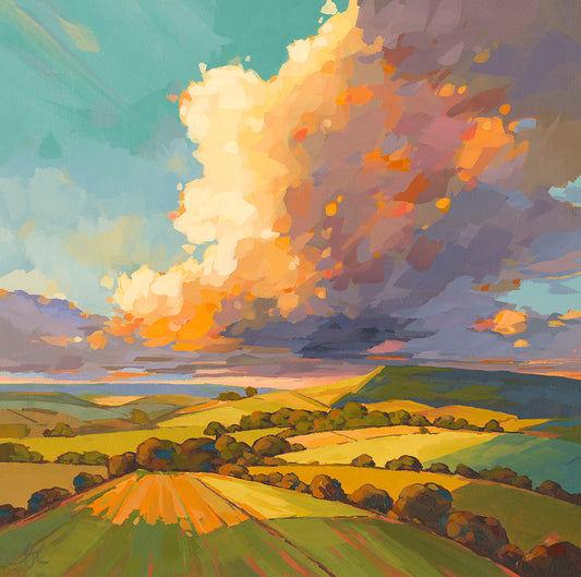 Harvest Light - Contemporary British Landscape Fine Art Print