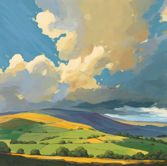 Held In Amber Light - Contemporary British Landscape Fine Art Print