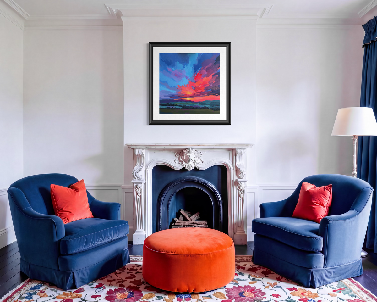 The Burning Hour - Contemporary British Landscape Fine Art Print