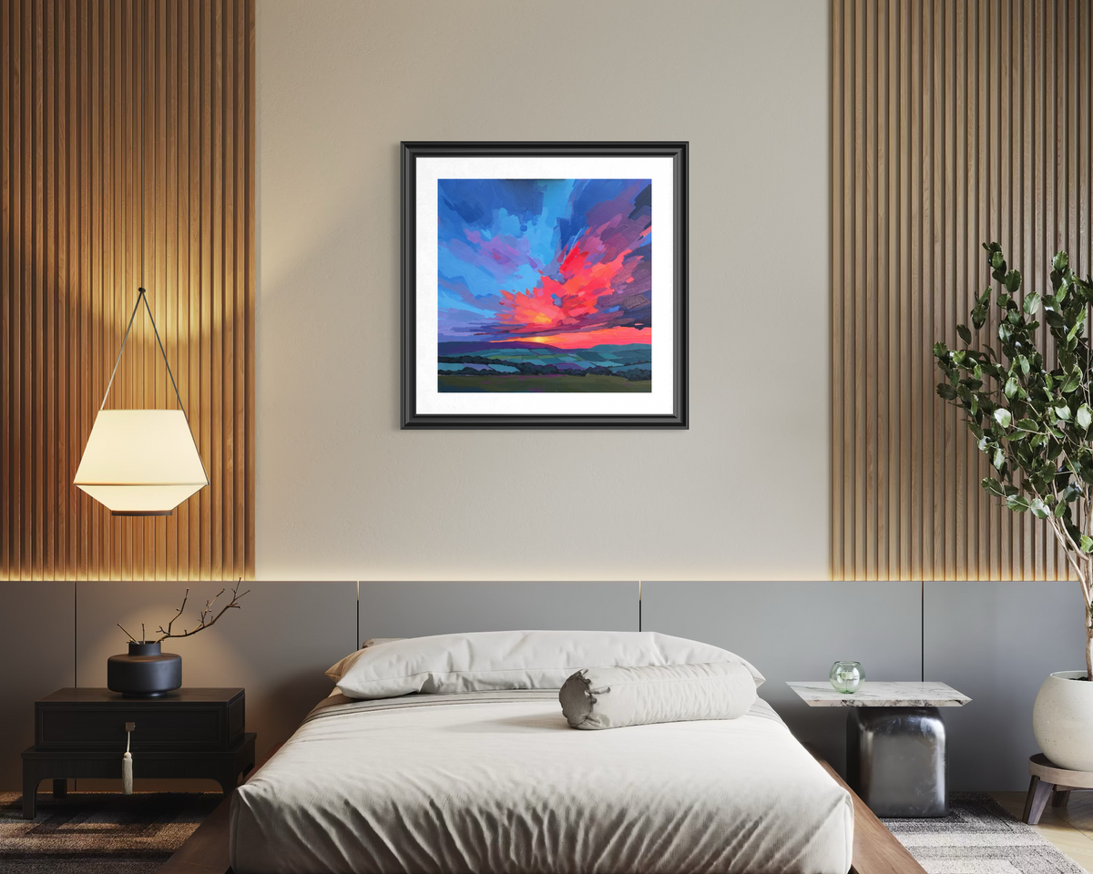 The Burning Hour - Contemporary British Landscape Fine Art Print