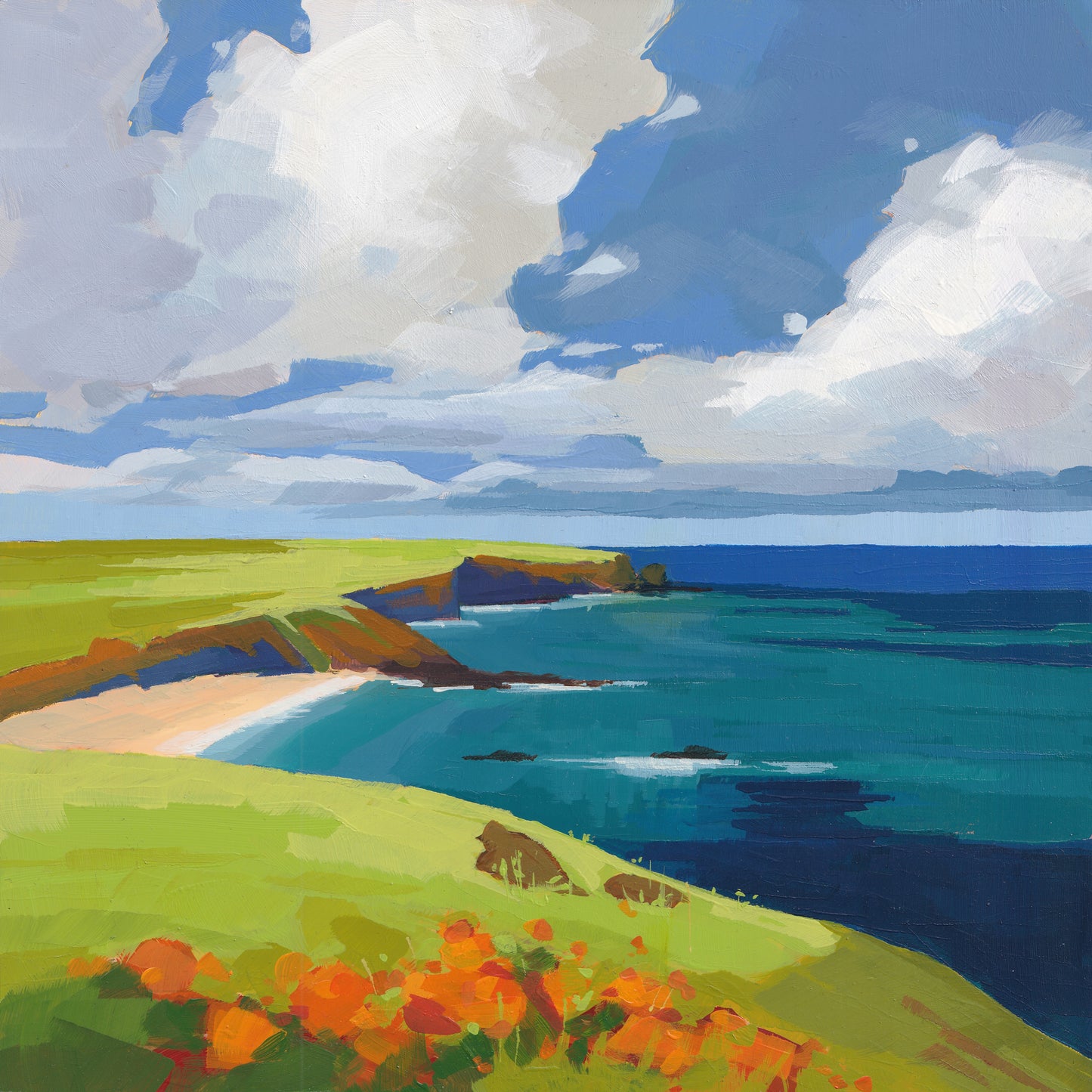 The Gentle Shore  - Contemporary British Landscape Fine Art Print