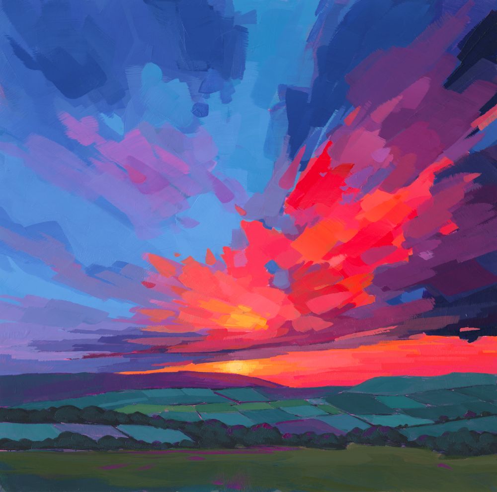 The Burning Hour - Contemporary British Landscape Fine Art Print